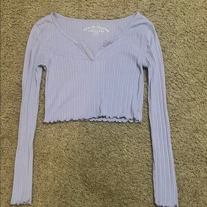 Aeropostale Lavender Ribbed Crop Top